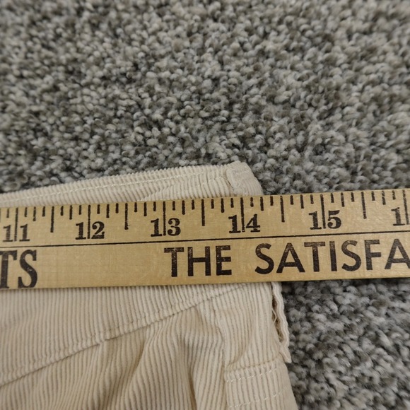 Hollister Jeans Womens 5 Beige Corduroy Pants High Rise Flare Bell Stretch Flex - Picture 5 of 11